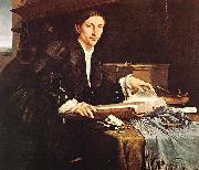Lorenzo Lotto Portrait of a Gentleman in his Study Sweden oil painting artist